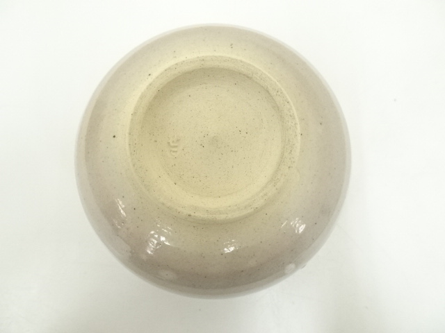 茶碗　膳所焼　岩崎新定　而妙斎筆 道具 ] - 道具 膳所焼 岩崎新定造 而妙斎筆茶碗（共箱） | ネット